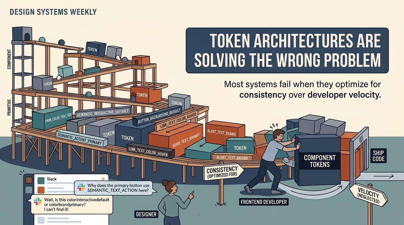 Editorial illustration for "Token Architectures Are Solving the Wrong Problem"