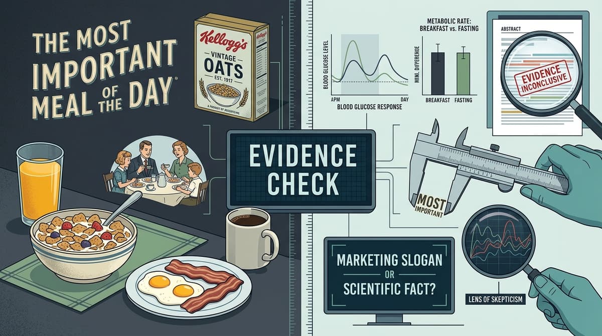 Editorial illustration for "Breakfast Isn't the Most Important Meal of the Day — It's Just the Most Marketed One"