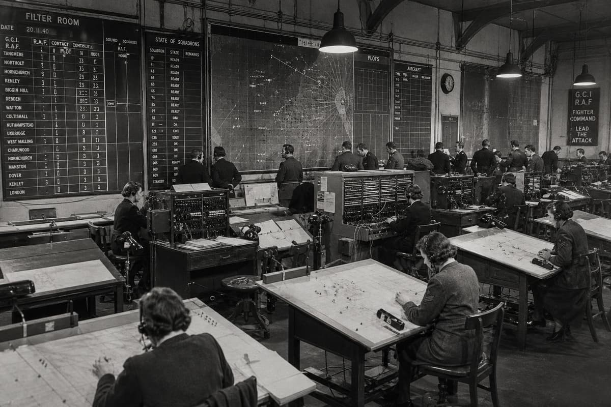 Hero image for "The Dowding System Won the Battle of Britain. Radar Was Just the Sensor."