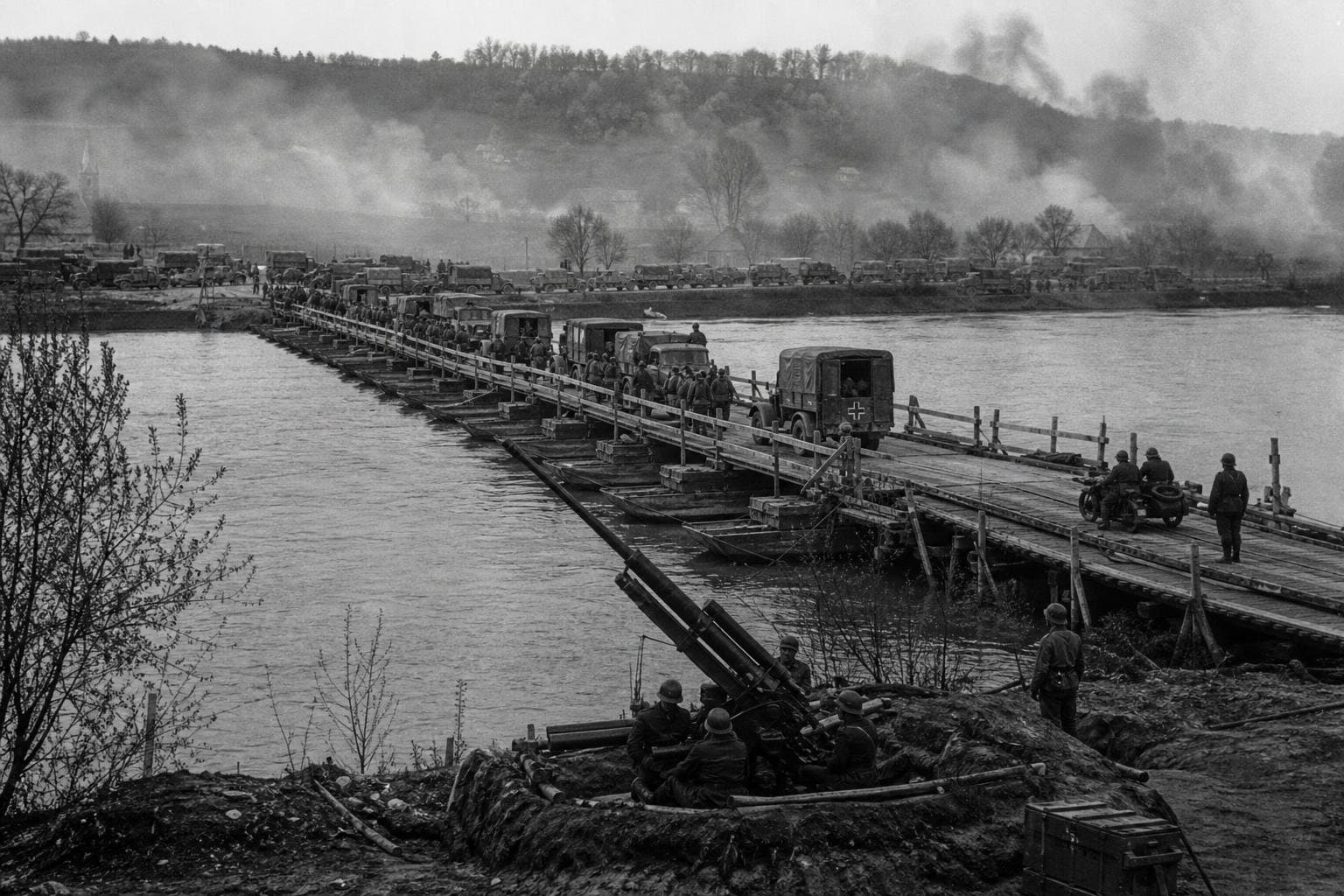 Hero image for "The Sedan Bridgehead Had One Bridge. That Was the Whole War, for Three Days."
