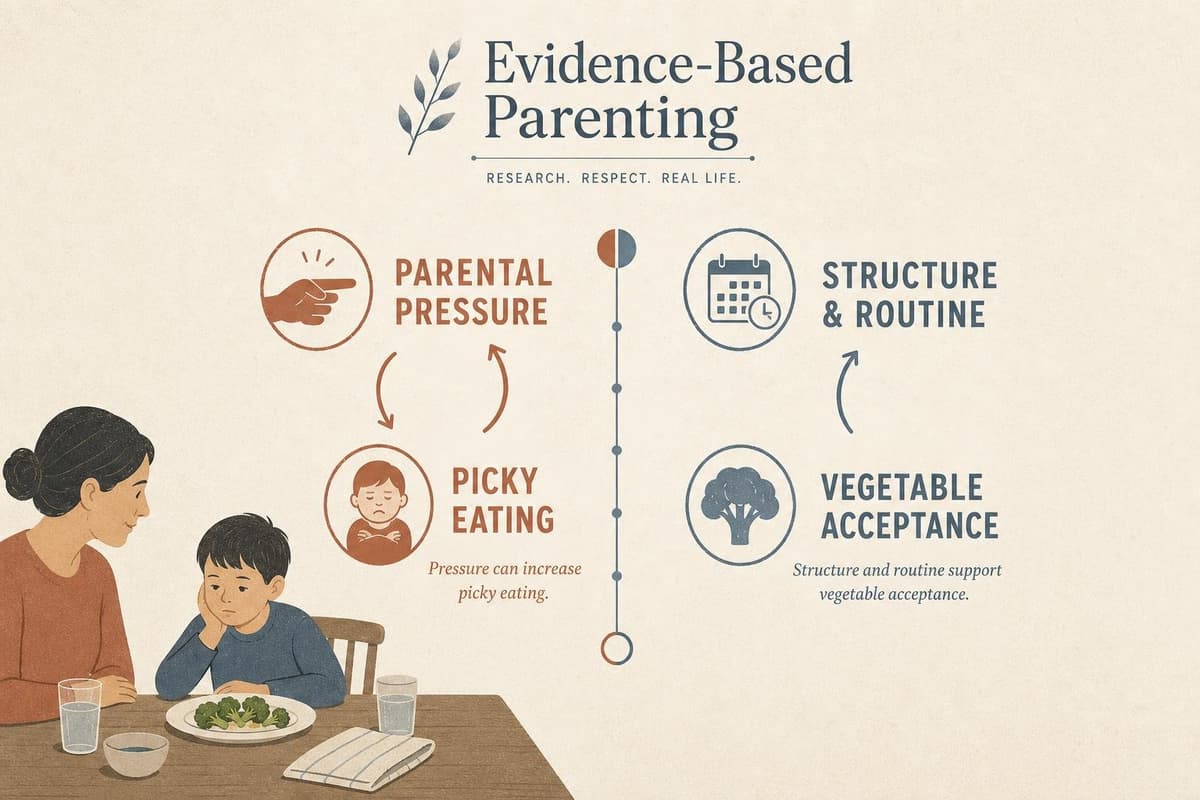 Hero image for "Pressure at the Table Backfires — But the Alternative Isn't Letting Kids Run the Kitchen"