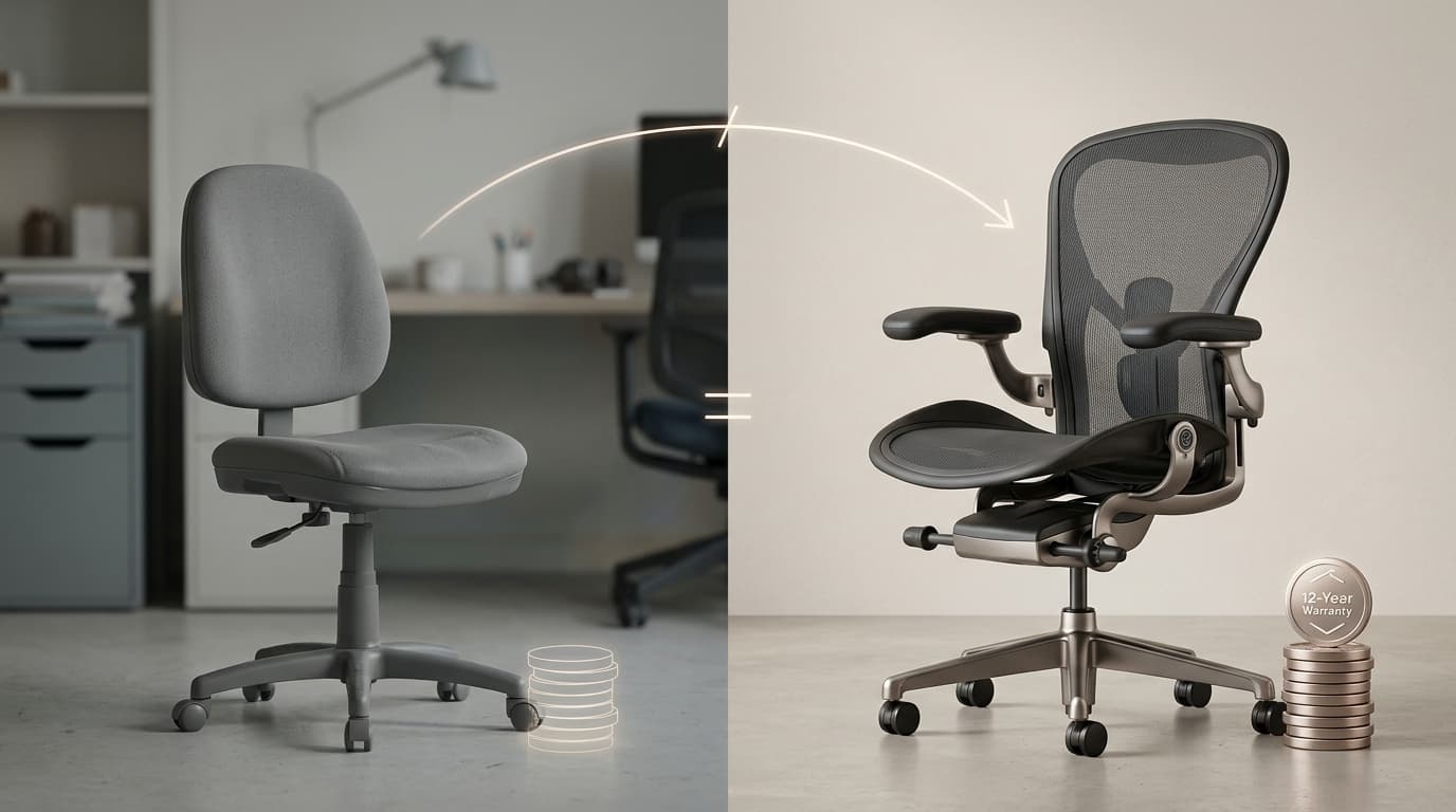 Editorial illustration for "Your Chair Is Costing You More Than You Think"