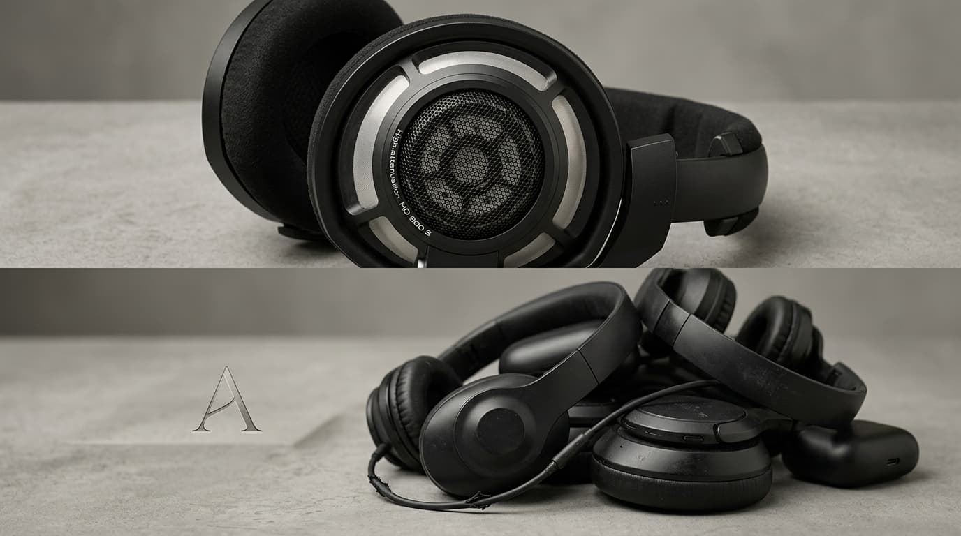 Editorial illustration for "The Headphones Worth the Sticker Shock (And the Ones That Aren't)"