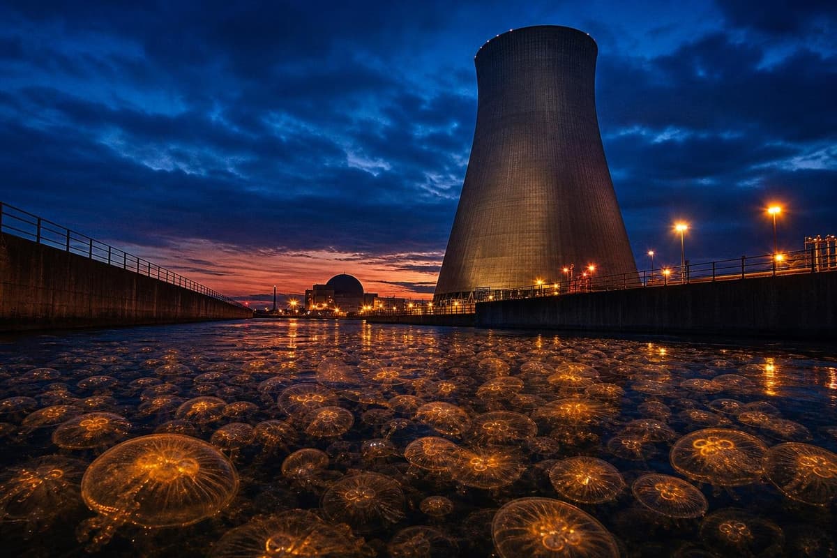 Hero image for "The Grid's Biological Problem: Jellyfish and Drought Are Exposing Nuclear's Physical Limits"