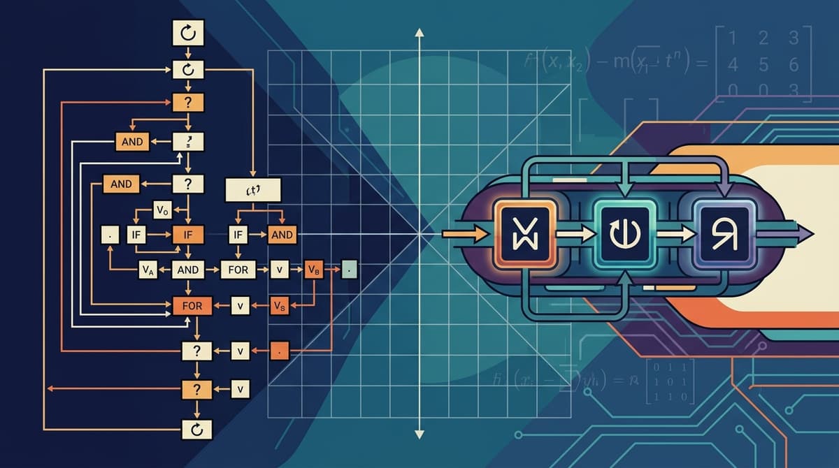 Editorial illustration for "APL's Symbols Weren't the Problem. The Philosophy Behind Them Was."