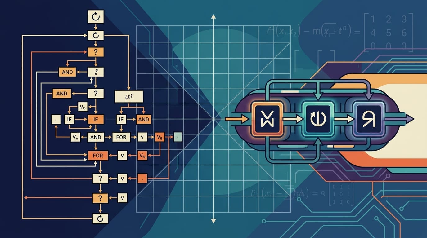 Editorial illustration for "APL's Symbols Weren't the Problem. The Philosophy Behind Them Was."