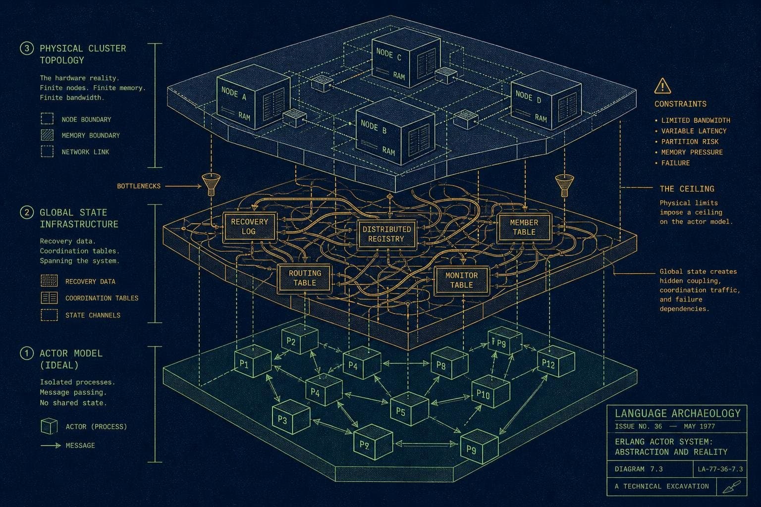 Hero image for "Erlang's Actor Model Has a Ceiling — and the Ceiling Is Your Architecture"