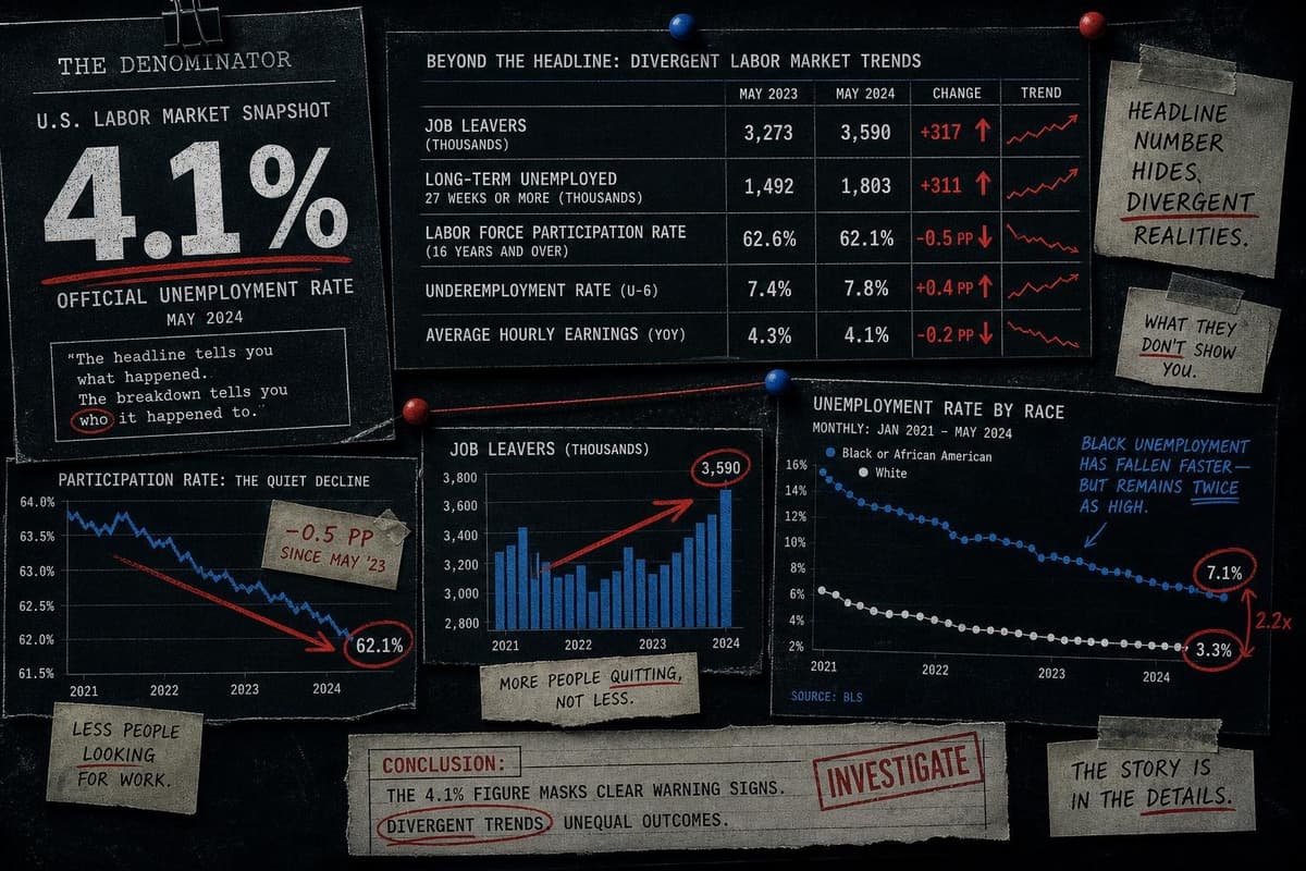 Hero image for "The August Jobs Number Looks Fine. The Table Behind It Is Doing Something Strange."