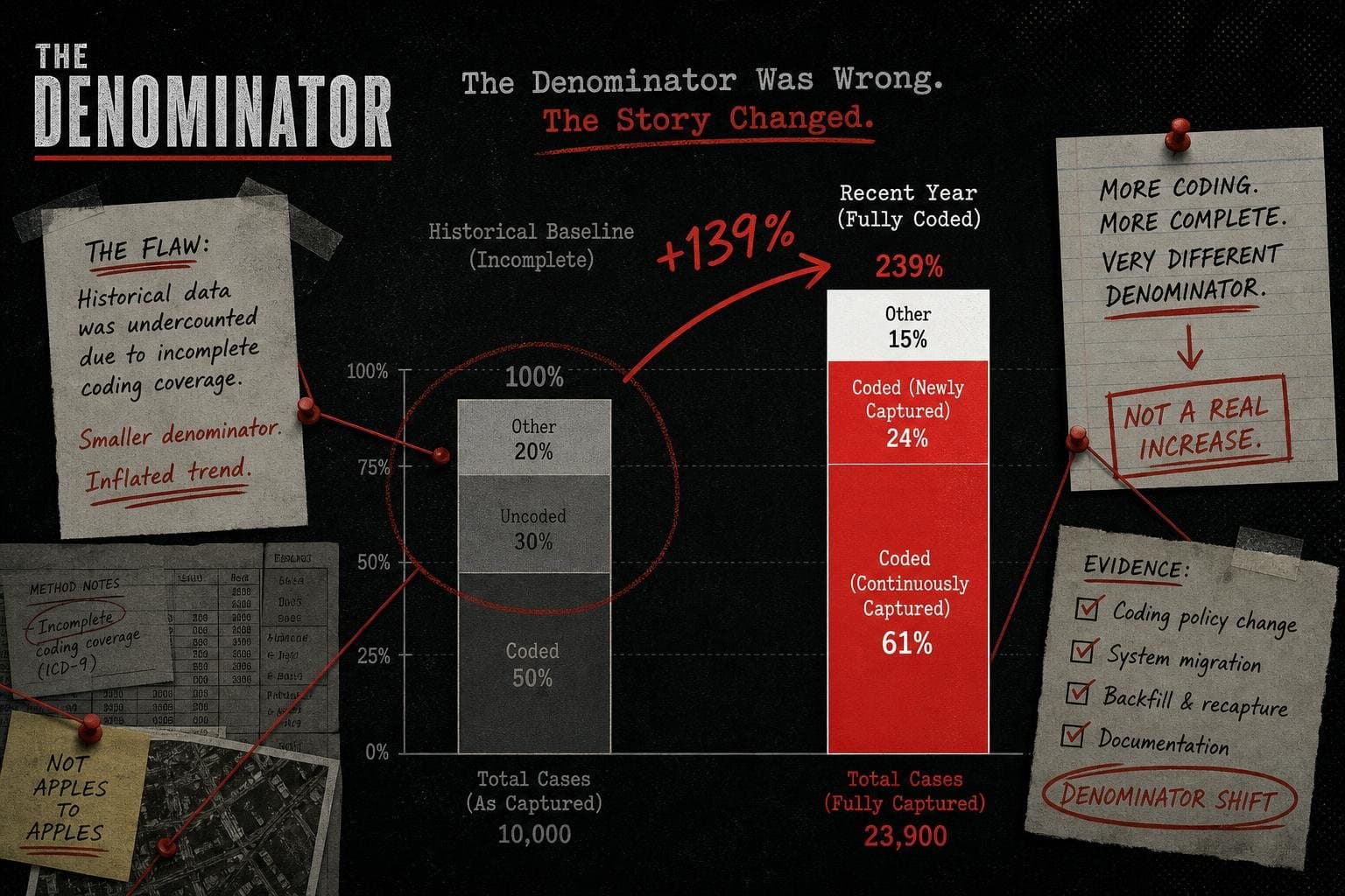 Hero image for "The "300% Rise in Miscarriages" Claim Is Back. The Original Data Error Was Never Really Corrected in Public Memory."