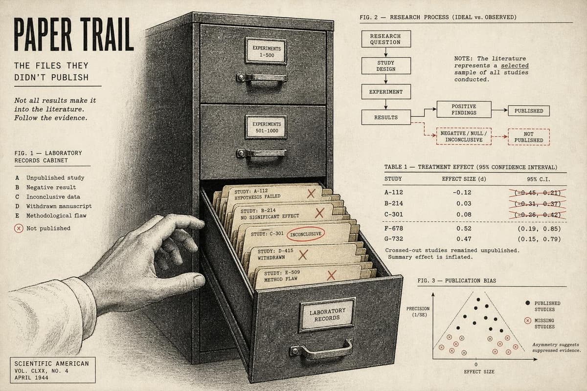 Hero image for "Negative Results Don't Disappear by Accident. The System Is Built That Way."