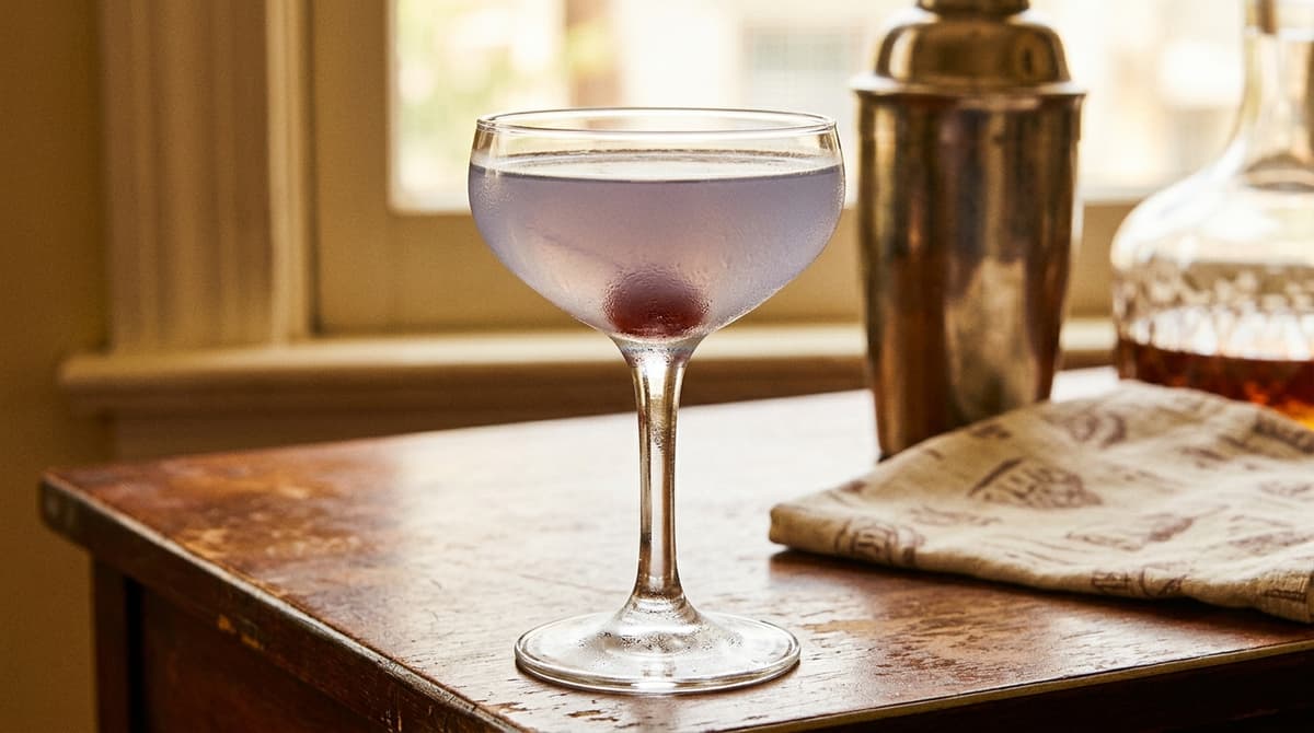 Hero image for "Crème de Violette Disappeared for Half a Century. The Aviation Was Never the Same."