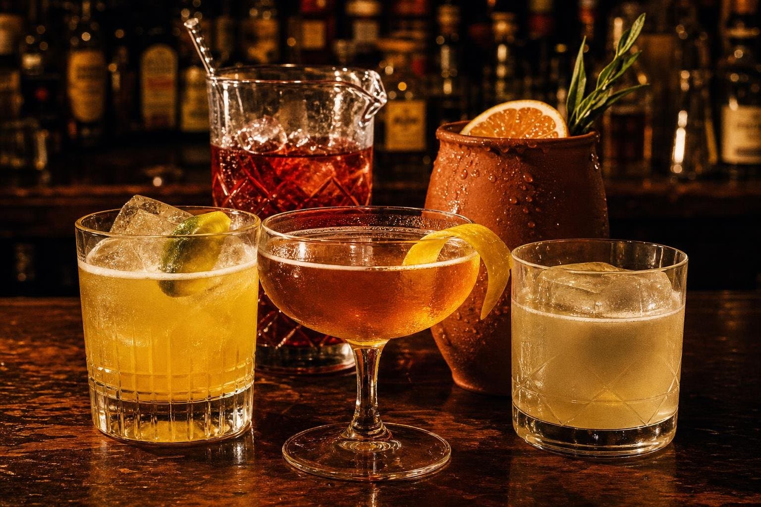 Hero image for "Five Drinks Worth Knowing That Aren't the Margarita, the Negroni, or the Spritz"