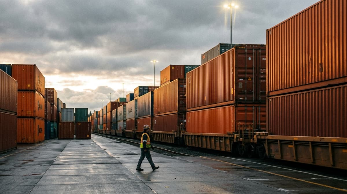 Hero image for "Truck Rates Are Spiking. Rail Is Ready. The Gap Is Finally Wide Enough to Matter."