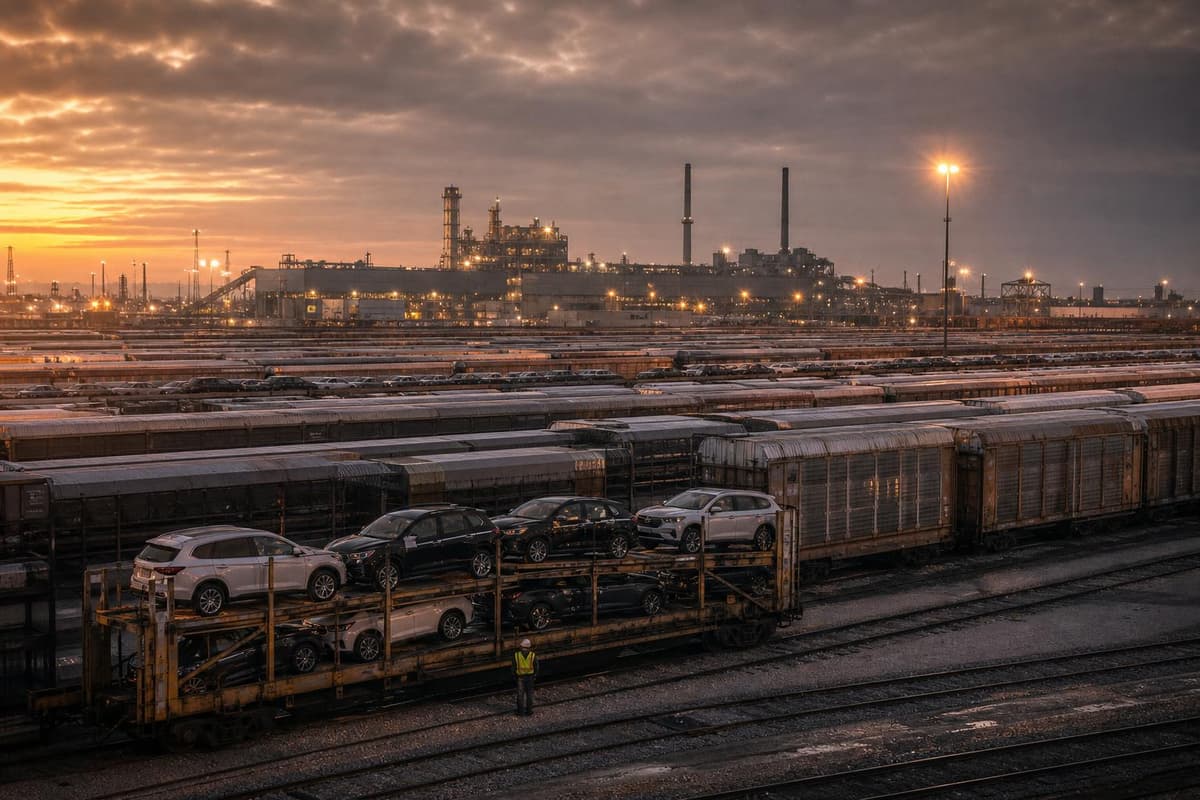 Hero image for "The Rail Bottleneck Isn't the Story. The Chip Shortage Behind It Is."