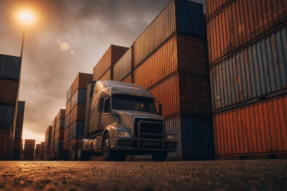 Hero image for "Containers Are Moving. Getting Them Off the Port Is the Problem."