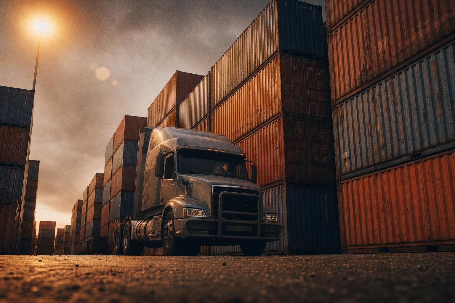 Hero image for "Containers Are Moving. Getting Them Off the Port Is the Problem."