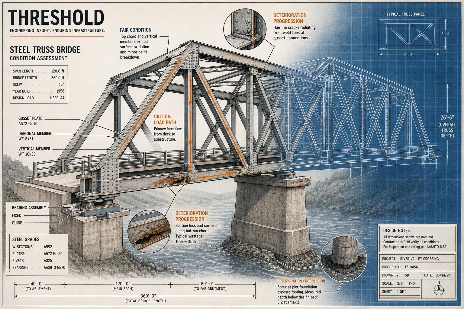 Hero image for "The Fair-Condition Trap: 49.6% of U.S. Bridges Are One Inspection Cycle From a Problem"