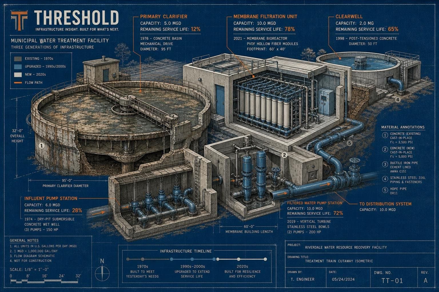 Hero image for "The $625 Billion Ceiling: Why Water Treatment Capacity Is the Constraint Urban Growth Can't Zone Around"