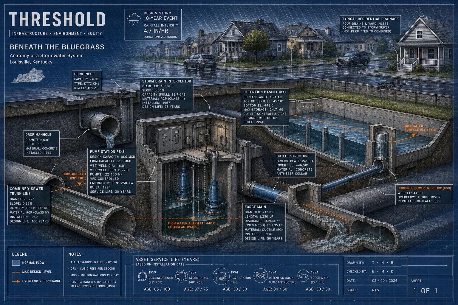 Hero image for "Kentucky's Stormwater Grade Is a D-Minus. Here's What That Actually Measures."