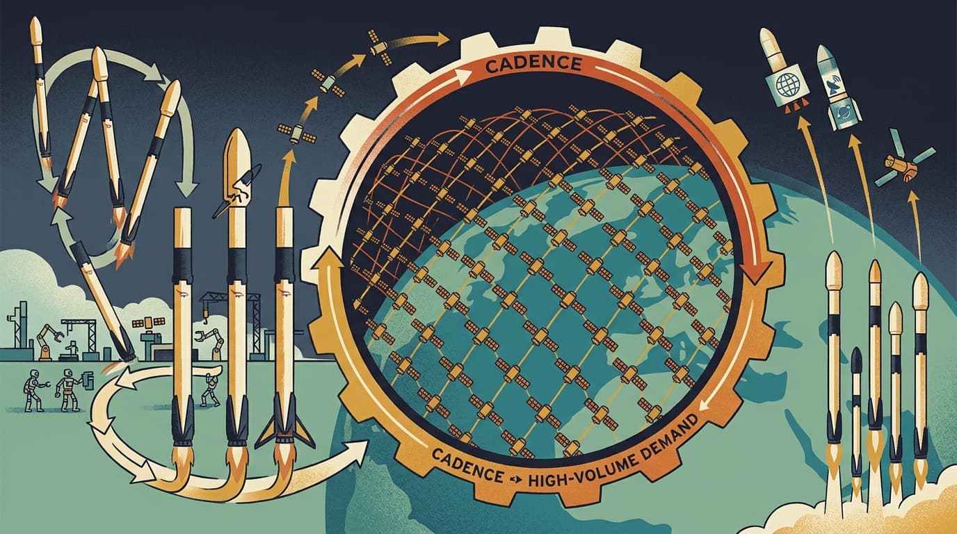 Editorial illustration for "Reusable Rockets Are Cheaper — But Not for the Reasons SpaceX Claims"
