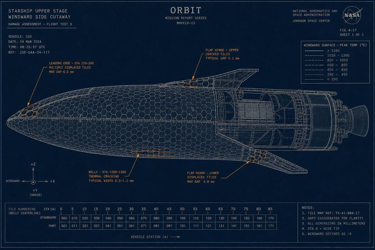 Hero image for "Starship's Heat Shield Problem Didn't Start With Flight 12 — and It Won't End There"