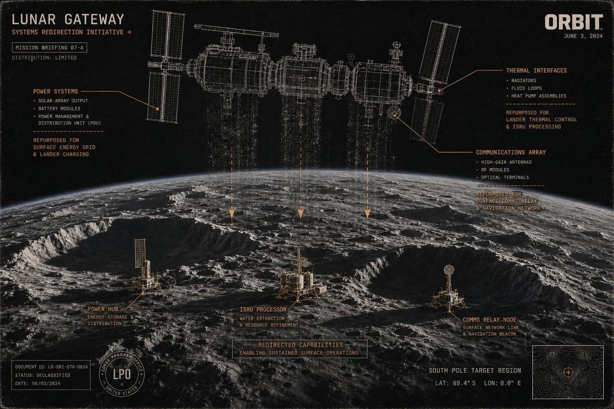 Hero image for "Gateway Is Gone — and NASA's Pivot Reveals What Orbital Infrastructure Was Actually For"