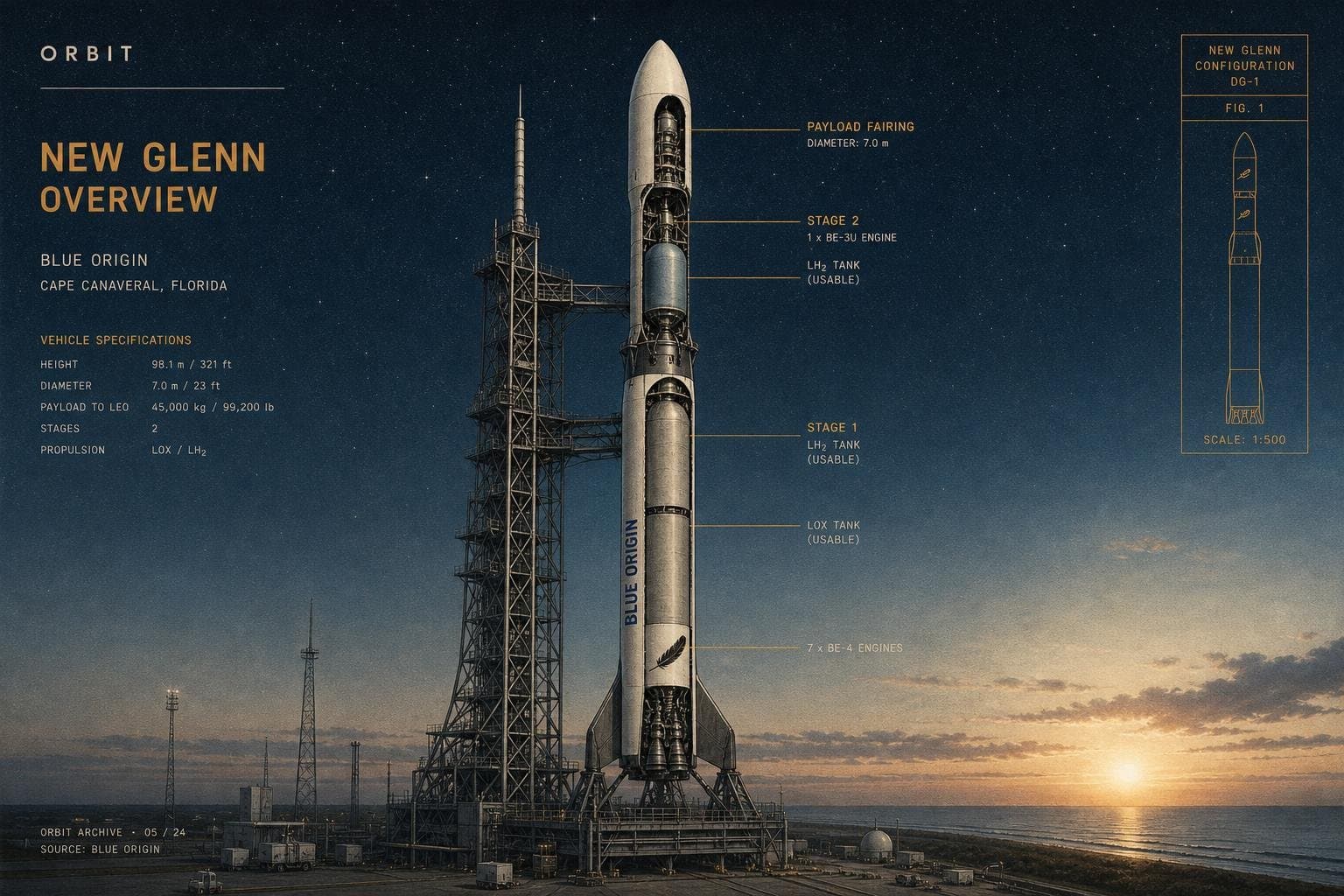 Hero image for "New Glenn Isn't Racing to a Second Launch — It's Racing to a Launch Cadence"