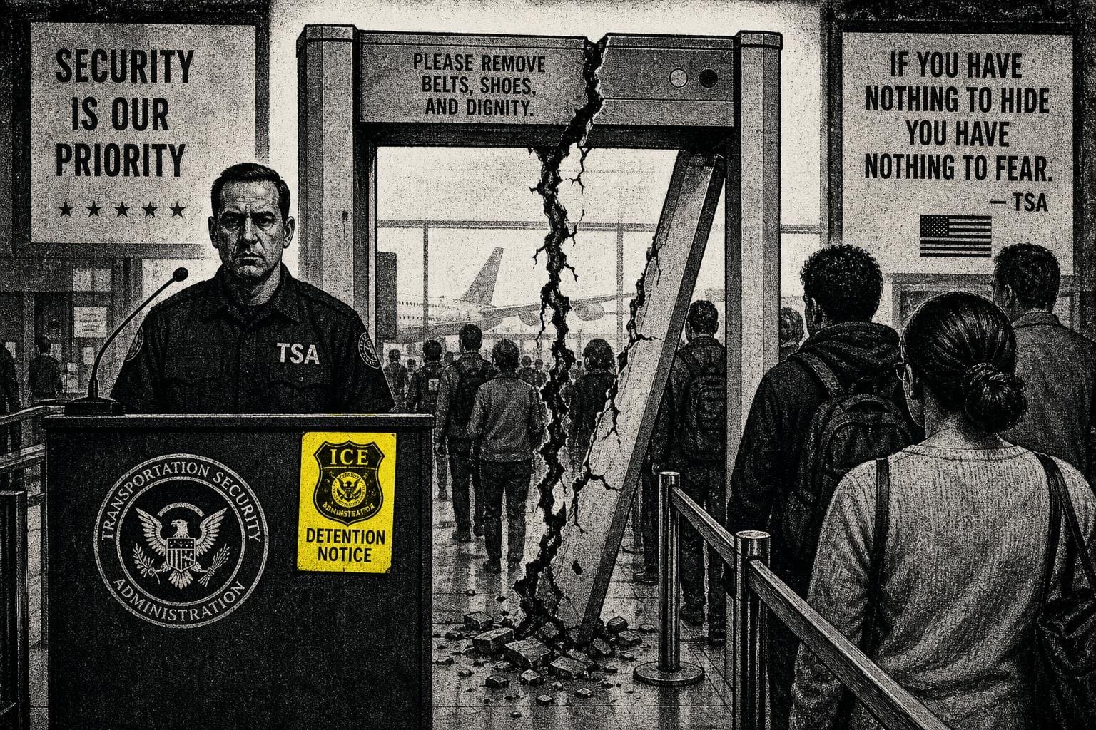 Hero image for "The Airport Trap Is the Smartest Move in the Deportation Playbook — and the Press Is Missing Why"