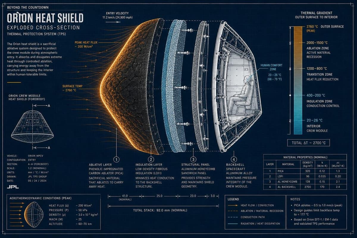 Hero image for "Orion's Heat Shield Passed Its Hardest Test. Artemis III Has to Repeat It With Humans Inside."