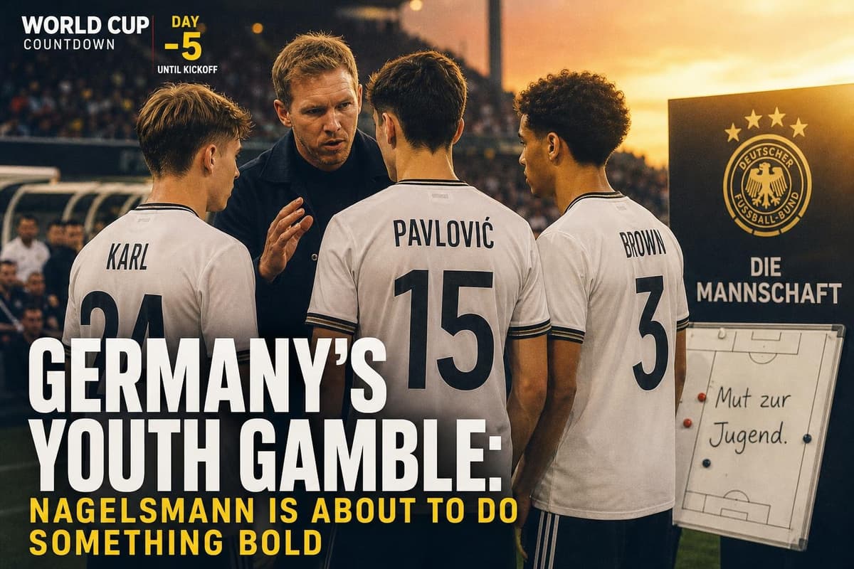 Hero image for "Germany's Youth Gamble: Nagelsmann Is About to Do Something Bold"