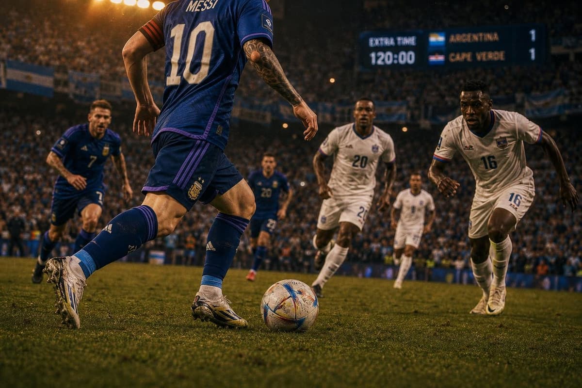 Hero image for "Argentina Survive, Then Face Egypt: The Defending Champions Are Through — But Only Just"