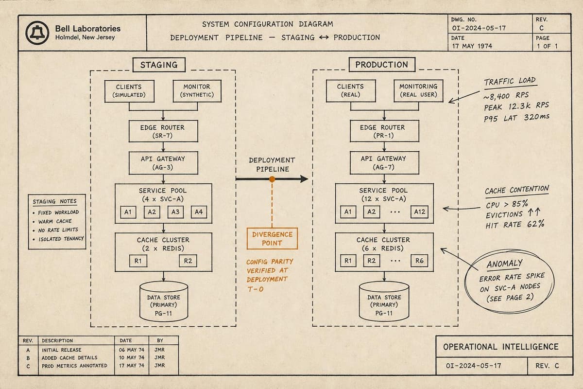 Hero image for "The Deployment That Worked Fine in Staging Will Betray You in Production"