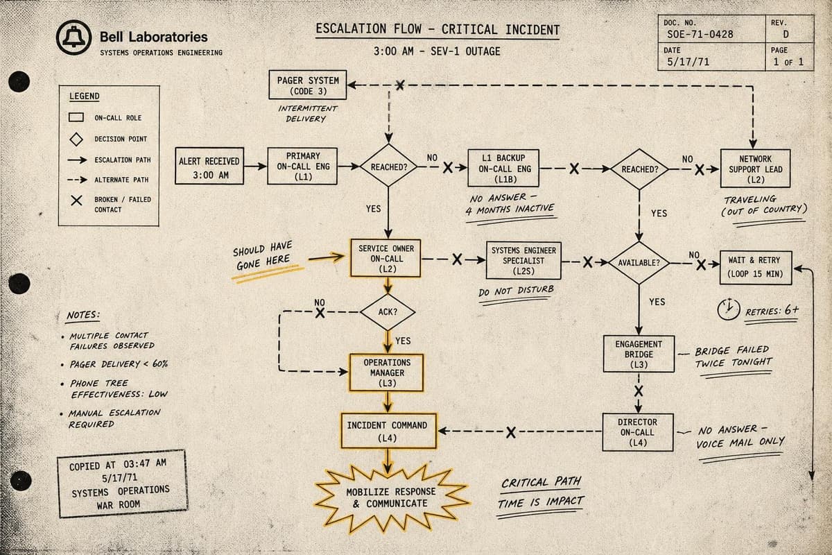 Hero image for "The Escalation Path Nobody Tested Is the One You'll Need Tonight"