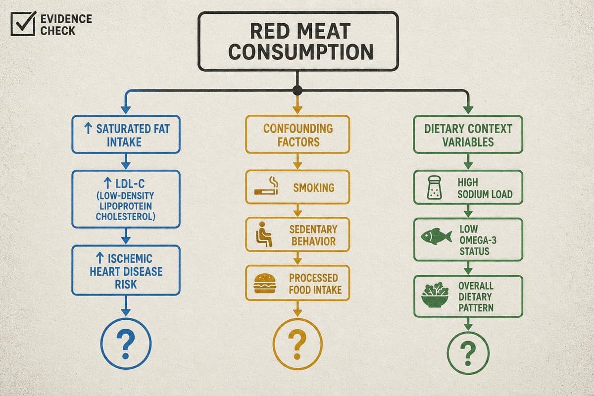 Hero image for "Red Meat and Heart Disease: The Confounding Problem Has a New Wrinkle"