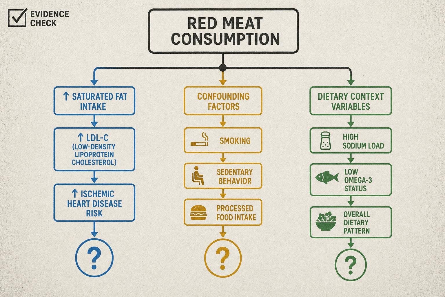 Hero image for "Red Meat and Heart Disease: The Confounding Problem Has a New Wrinkle"