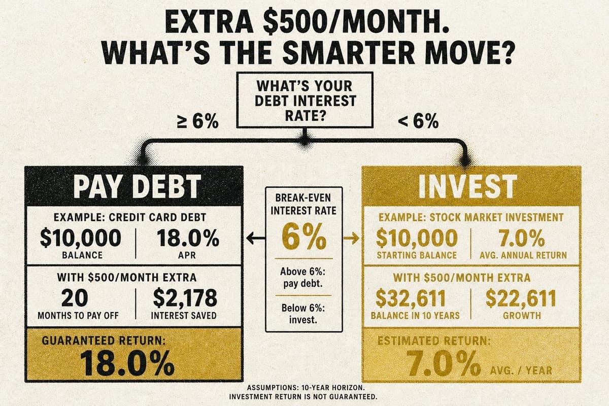 Hero image for "The Debt Payoff Decision Is a Math Problem. Most People Solve It With Their Gut."