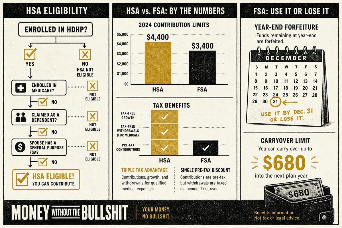 Hero image for "The HSA vs. FSA Question Has One Right Answer — But Only If You Qualify"