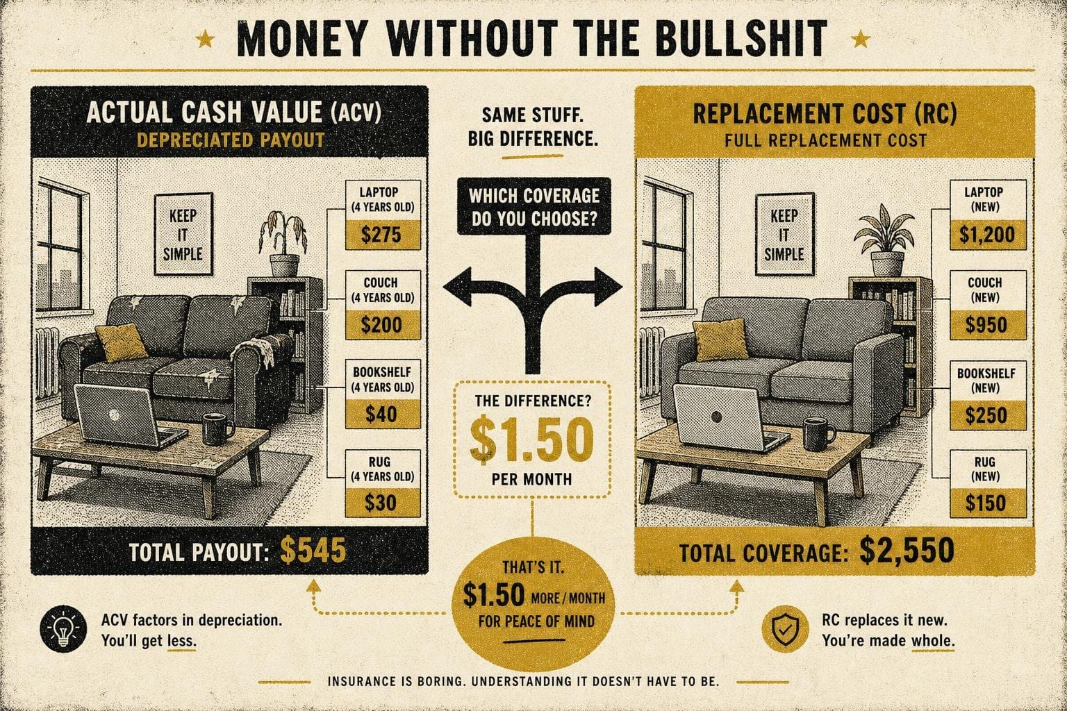 Hero image for "Renters Insurance Is Cheap Enough That "I'll Skip It" Is the Wrong Math"