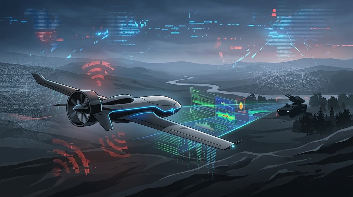 Editorial illustration for "Shield AI's $2B Round Isn't About Drones. It's About What Happens When GPS Dies."