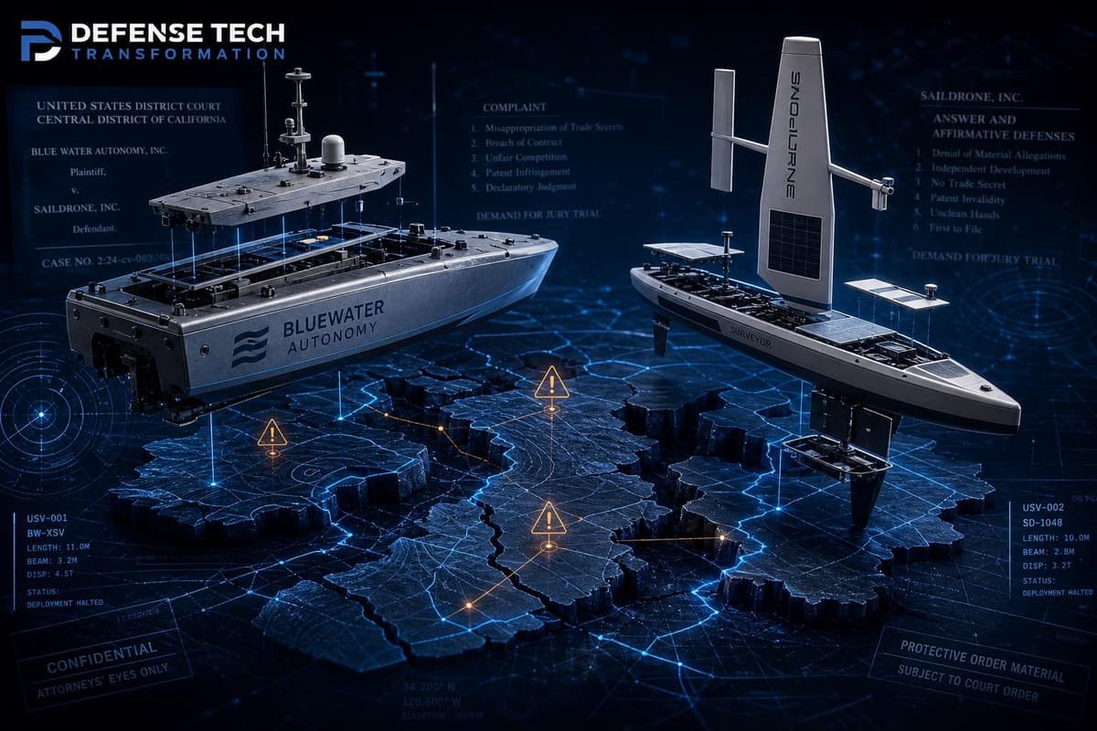 Hero image for "The Navy's Unmanned Surface Vessel Race Has a Lawsuit Problem — and That Reveals the Real Stakes"
