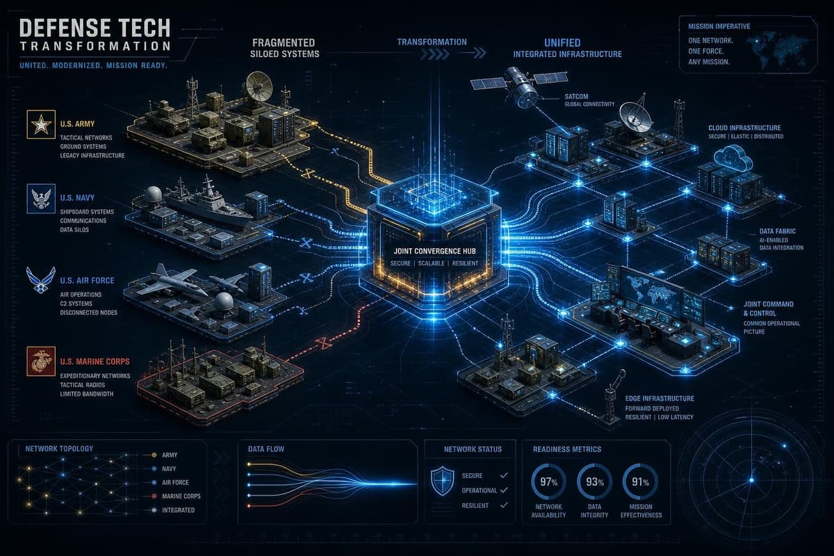 Hero image for "The Pentagon's Software Consolidation Bet Is the Real Tactical Comms Story Right Now"