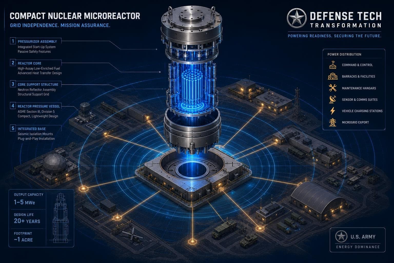 Hero image for "The Army's Nuclear Microreactor Bet Is the Grid-Independence Story the Pentagon Has Been Avoiding"