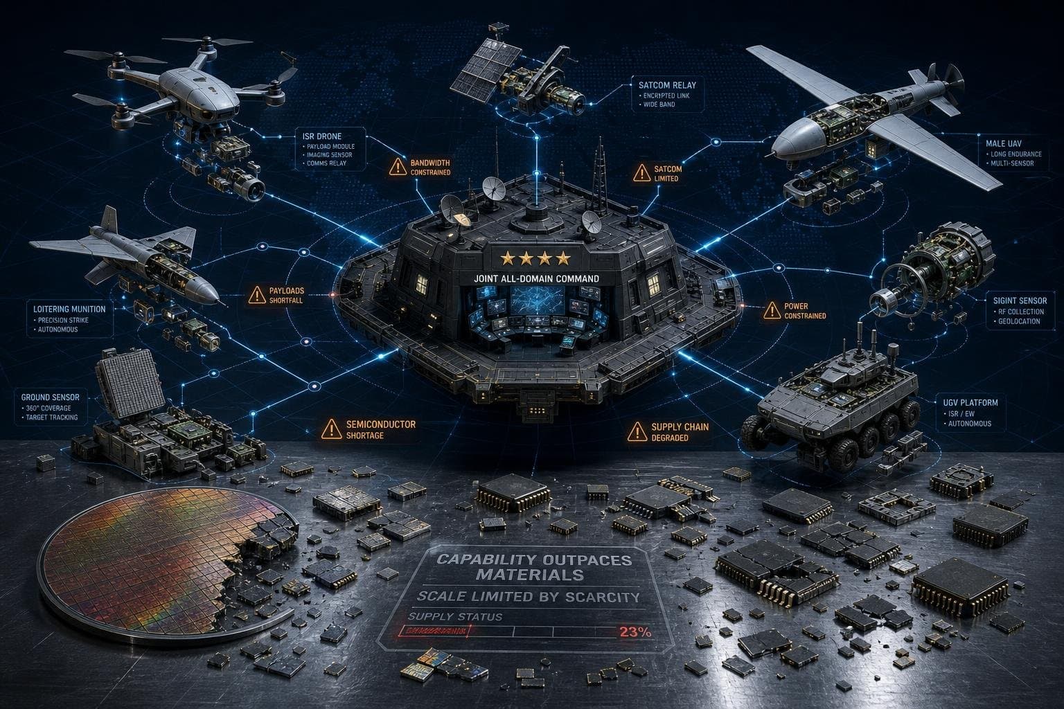 Hero image for "Pentagon Just Created a Four-Star Command for Drones — Before the Industrial Base Can Feed It"