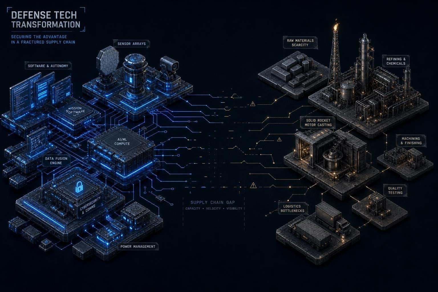 Hero image for "Defense Tech Has Plenty of Capital — It's Solid Rocket Motors and Critical Minerals That Are Starving for It"