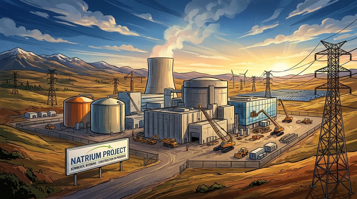 Editorial illustration for "The NRC Just Made History in Wyoming — and the Baseload Future Clicked Into Focus"